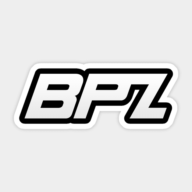 BrendenPlayz Rebrand "BPZ" (White) Sticker by BrendenPlayz